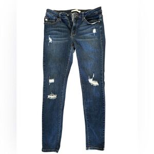 KanCan Mid Rise Distressed Skinny Jean